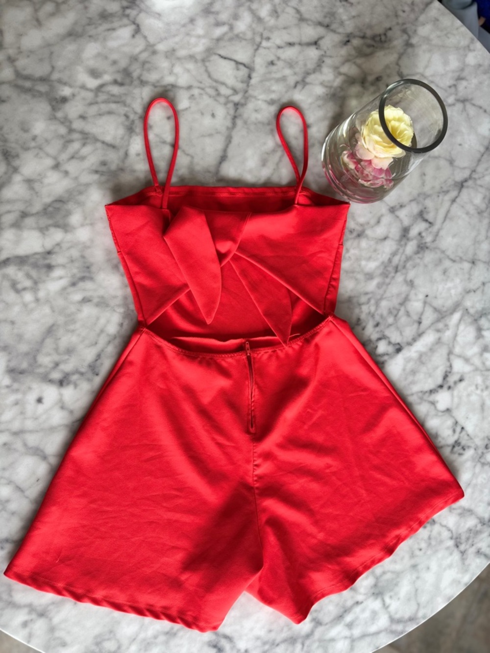 WINSOR Women's Red Romper Size Medium